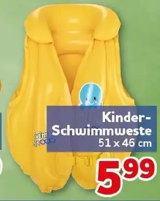 CENTERSHOP Kinder- Schwimmweste Angebot