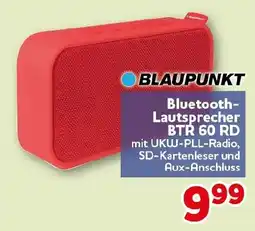 CENTERSHOP BLAUPUNKT Bluetooth- Lautsprecher BTR 60 RD Angebot