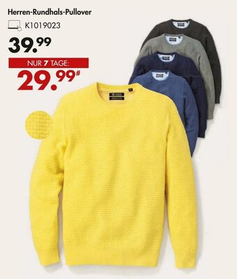Galeria Herren Rundhals Pullover Angebot
