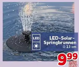CENTERSHOP LED-Solar- Springbrunnen Angebot
