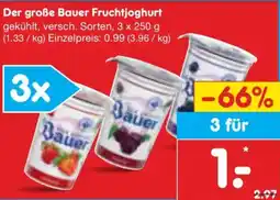 Netto Marken-Discount Der große Bauer Fruchtjoghurt Angebot