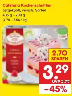 Netto Marken-Discount Cafeteria Kuchenschnitten Angebot