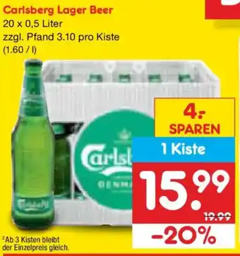 Netto Marken-Discount Carlsberg Lager Beer Angebot