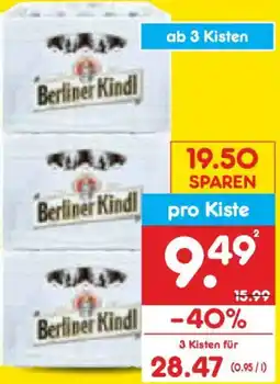 Netto Marken-Discount Berliner Kindl Jubiläums Pilsener Angebot