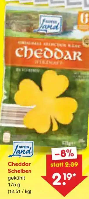Netto Marken-Discount GUTES Land Cheddar Scheiben Angebot