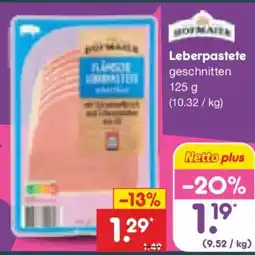 Netto Marken-Discount HOFMAIER Leberpastete Angebot