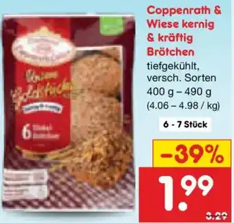 Netto Marken-Discount Coppenrath & Wiese kernig & kräftig Brötchen Angebot