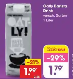 Netto Marken-Discount Oatly Barista Drink Angebot