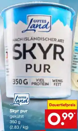 Netto Marken-Discount GUTES Land Skyr pur Angebot