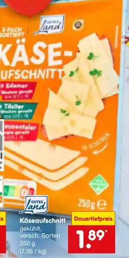 Netto Marken-Discount GUTES Land Käseaufschnitt Angebot
