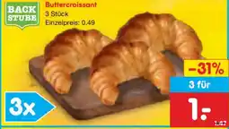 Netto Marken-Discount BACK STUBE Buttercroissant Angebot