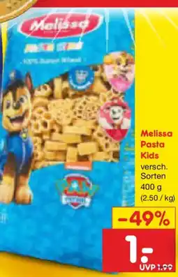 Netto Marken-Discount Melissa Pasta Kids Angebot