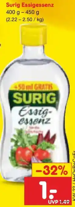Netto Marken-Discount Surig Essigessenz Angebot