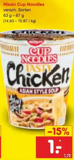 Netto Marken-Discount Nissin Cup Noodles Angebot