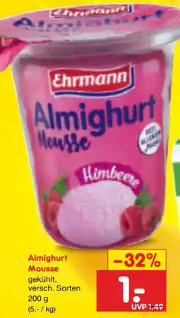 Netto Marken-Discount Almighurt Mousse Angebot