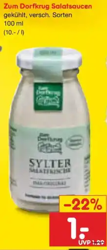 Netto Marken-Discount Zum Dorfkrug Salatsaucen Angebot