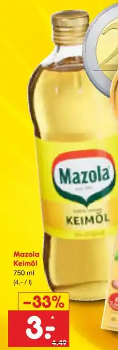 Netto Marken-Discount Mazola Keimöl Angebot