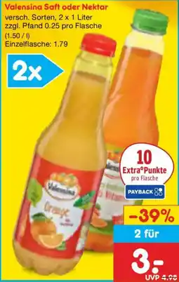 Netto Marken-Discount Valensina Saft oder Nektar Angebot