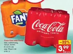 Netto Marken-Discount Coca-Cola oder Fanta Angebot