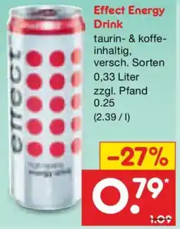 Netto Marken-Discount Effect Energy Drink Angebot