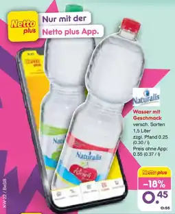Netto Marken-Discount Wasser mit Geschmack Angebot