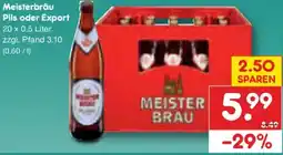 Netto Marken-Discount Meisterbräu Pils oder Export Angebot