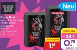 Netto Marken-Discount BLACK CAT Energy Drink Angebot