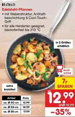 Netto Marken-Discount Edelstahl-Pfannen Angebot