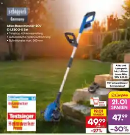 Netto Marken-Discount schappach Akku-Rasentrimmer 20V C-LT300-X Set Angebot