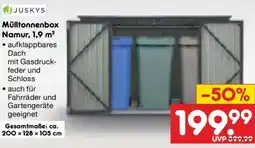 Netto Marken-Discount JUSKYS Mülltonnenbox Namur, 1,9 m² Angebot