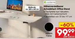 Netto Marken-Discount JUSKYS Höhenverstellbarer Schreibtisch Office Stand Angebot