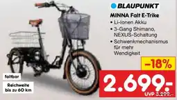 Netto Marken-Discount BLAUPUNKT MINNA Falt E-Trike Angebot