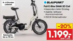 Netto Marken-Discount BLAUPUNKT Falt E-Bike EMMI 20 Zoll Angebot