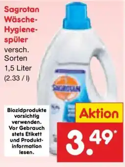 Netto Marken-Discount Sagrotan Wäsche- Hygienespüler Angebot
