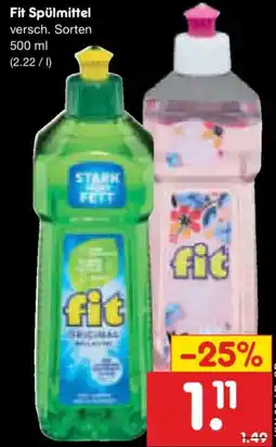 Netto Marken-Discount Fit Spülmittel Angebot