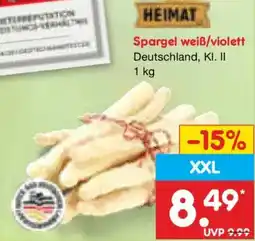 Netto Marken-Discount HEIMAT Spargel weiß/violett Angebot
