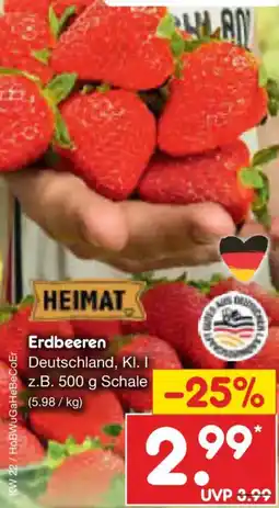 Netto Marken-Discount HEIMAT Erdbeeren Angebot