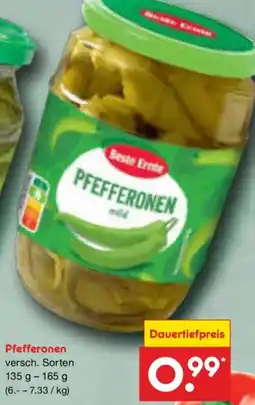 Netto Marken-Discount Beste Ernte Pfefferonen Angebot