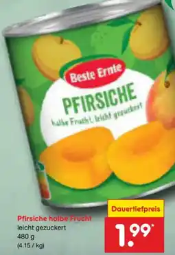 Netto Marken-Discount Beste Ernte Pfirsiche halbe Frucht Angebot