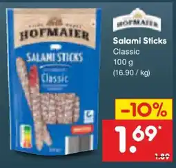 Netto Marken-Discount HOFMAIER Salami Sticks Classic Angebot