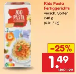 Netto Marken-Discount Kids Pasta Fertiggerichte Angebot