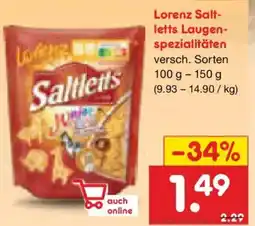 Netto Marken-Discount Lorenz Saltletts Laugenspezialitäten Angebot