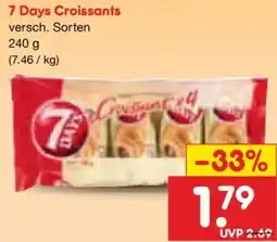 Netto Marken-Discount 7 Days Croissants Angebot