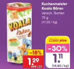 Netto Marken-Discount Kuchenmeister Koala Bären Angebot
