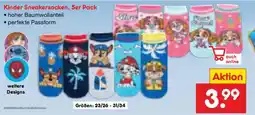 Netto Marken-Discount Kinder Sneakersocken, 5er Pack Angebot