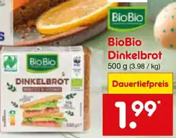 Netto Marken-Discount BioBio Dinkelbrot Angebot