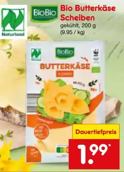 Netto Marken-Discount Bio Butterkäse Scheiben Angebot