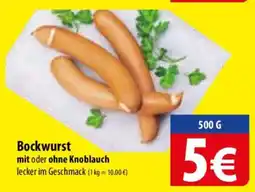 Famila Nord Ost Bockwurst mit oder ohne Knoblauch Angebot