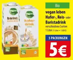 Famila Nord Ost vegan leben Hafer-, Reis- oder Baristadrink Angebot