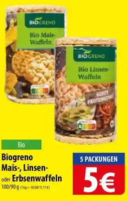 Famila Nord Ost Biogreno Mais-, Linsen- oder Erbsenwaffeln Angebot